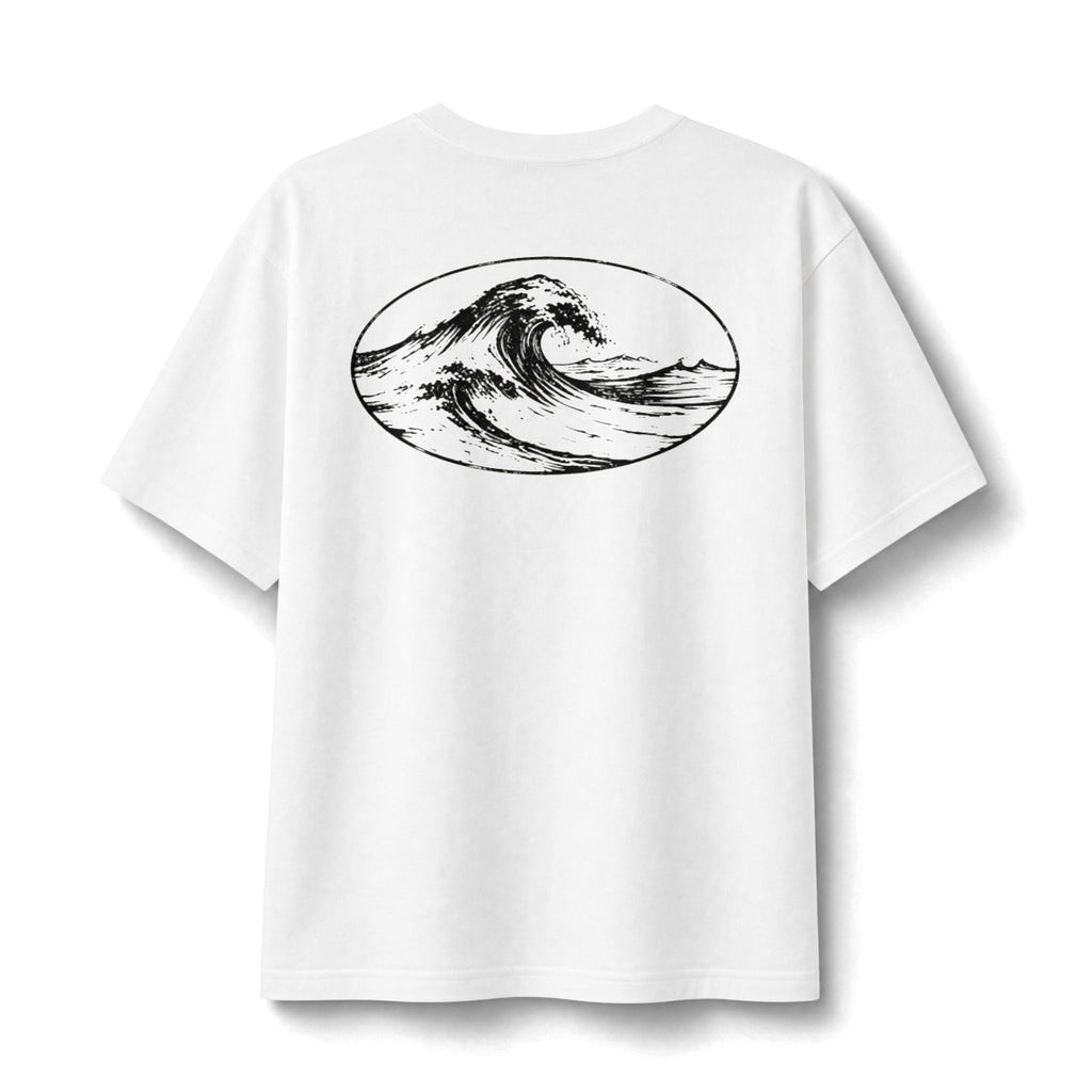 Vintage Heavyweight Tee | Wave | White