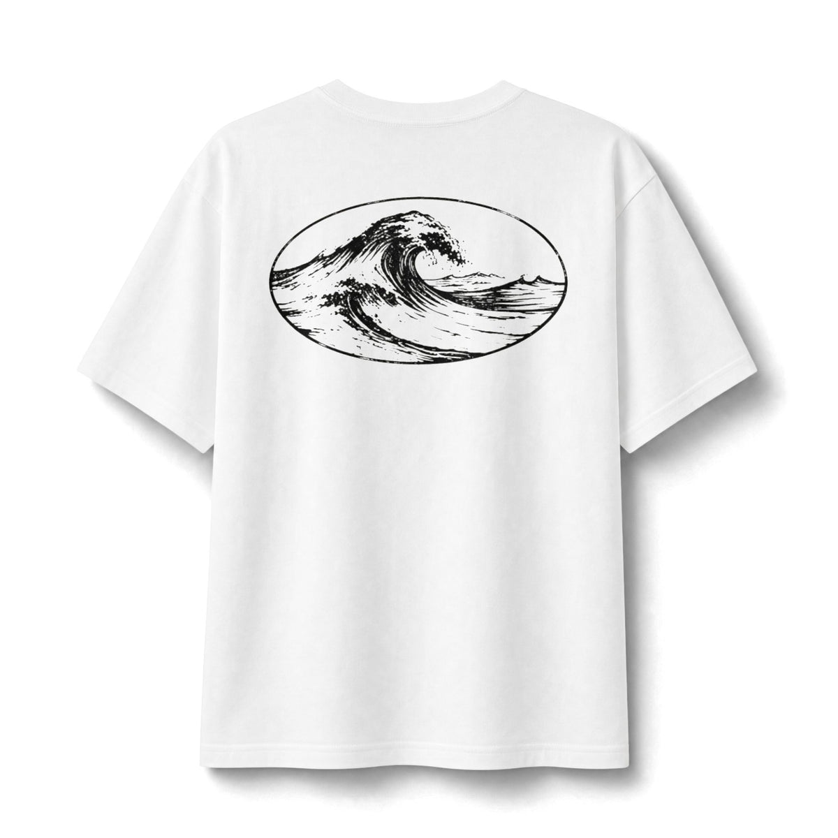 Vintage Heavyweight Tee | Wave | White