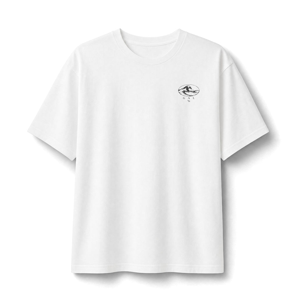 Vintage Heavyweight Tee | Wave | White