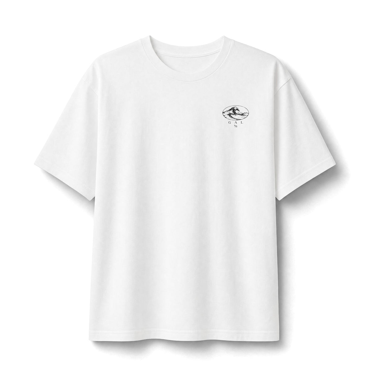 Vintage Heavyweight Tee | Wave | White